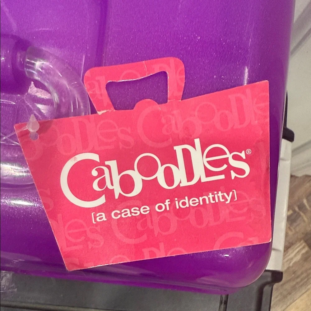 Caboodles Bold Purple Makeup Case with Mirror, NWT